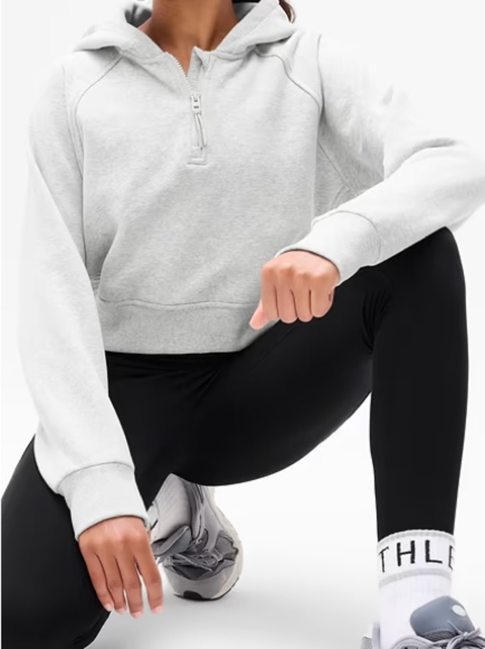 Athleta Girl All Day Half Zip Hoodie